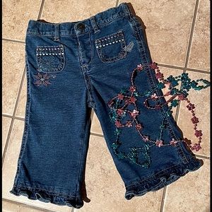 Faded Glory Ruffle Hem Jeans